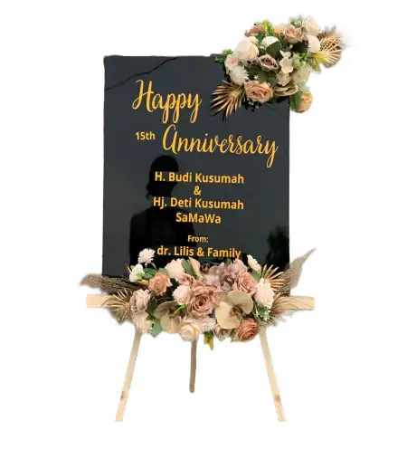 Papan Bunga Akrilik Ganding